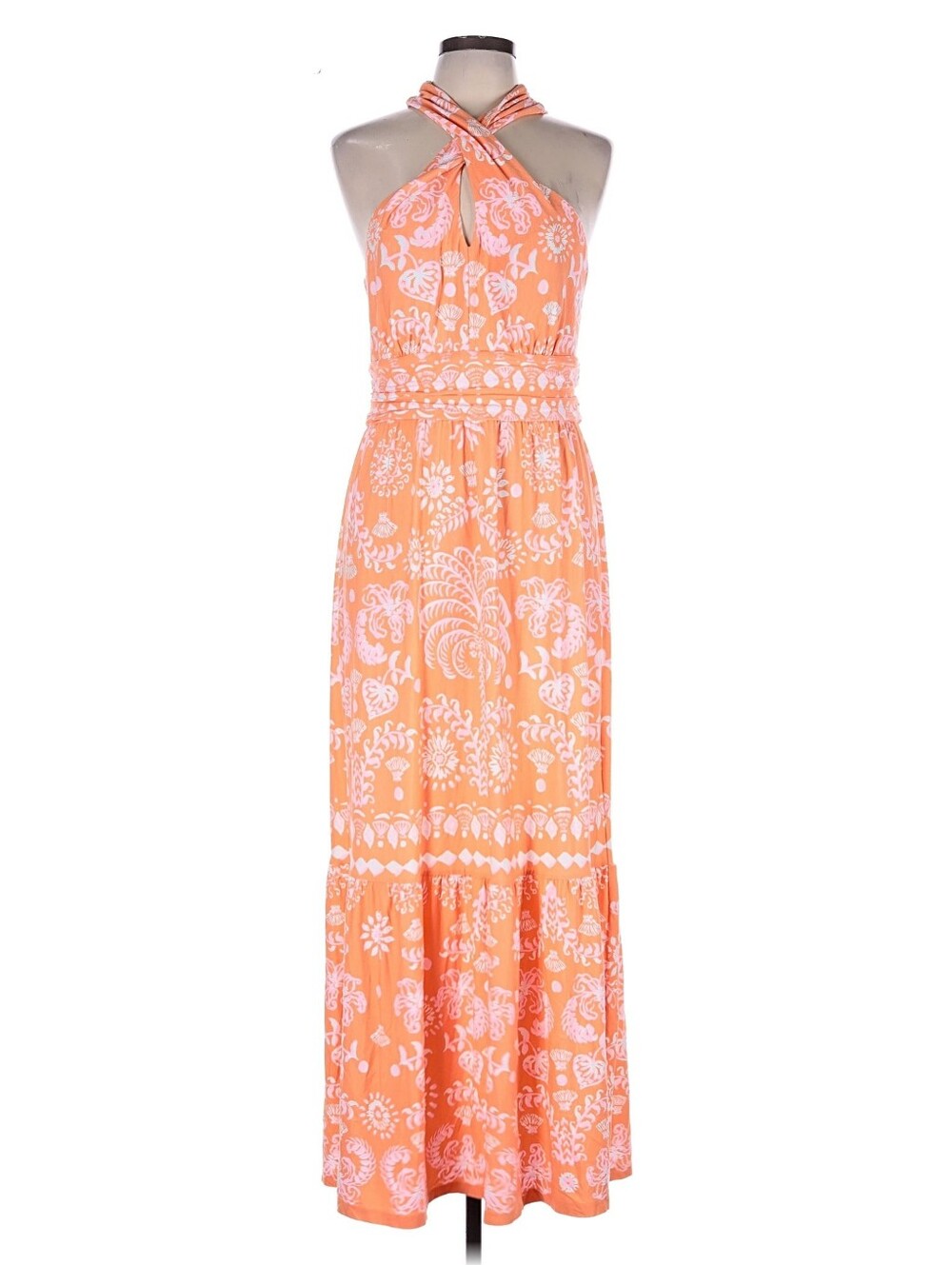EUC Lilly Pulitzer Montecito Halter Maxi Dress, Large - Picture 2 of 4